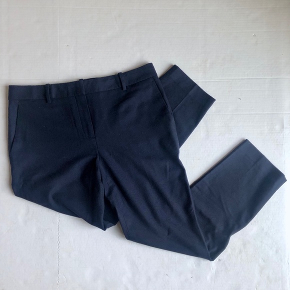 Theory Treeca 2 New Pure Flannel Blue Wool Blend Pants - Picture 2 of 6